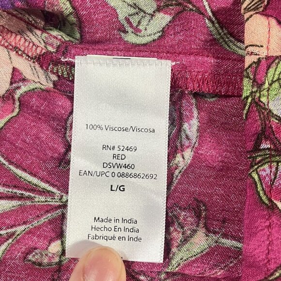 Sofia Floral‎ Fairy Wrap Dress Large Cottage Peasant Ethereal Victorian Feminine - Picture 10 of 12